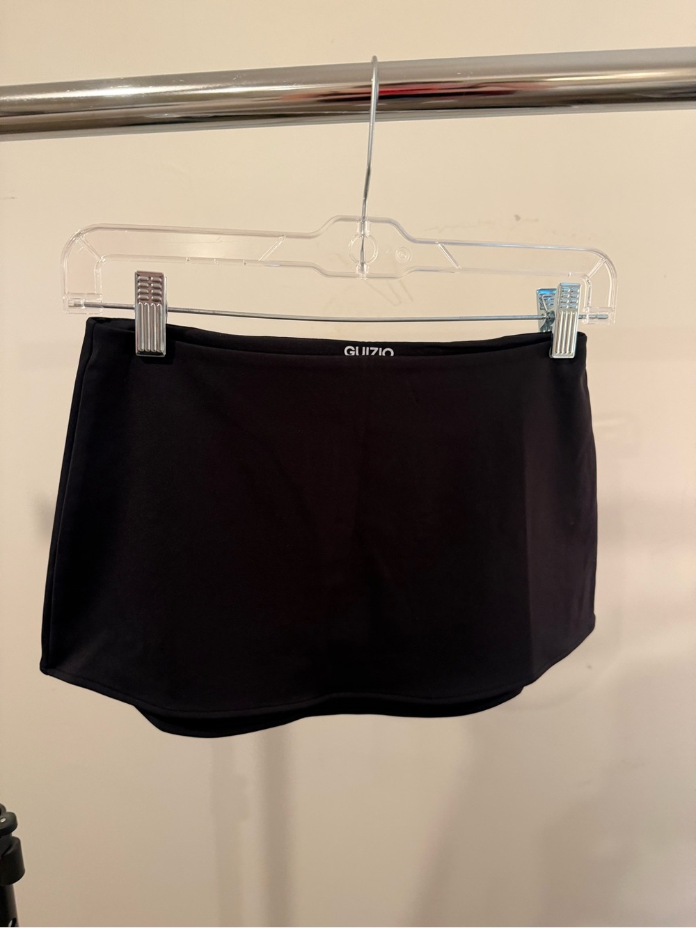 Danielle Guizio Black Micro Mini Stretch Skirt